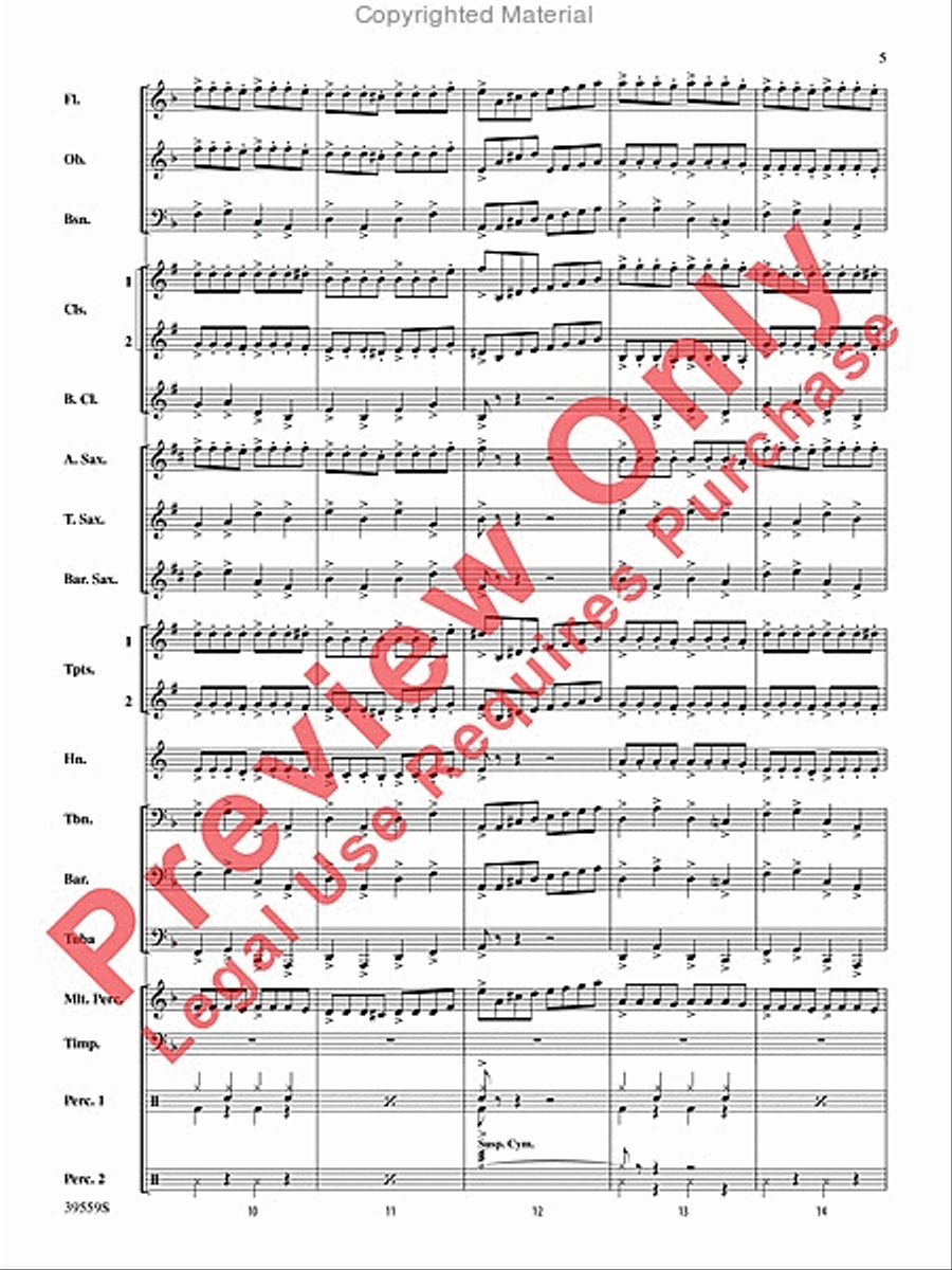 Wizards in Winter Concert Band scores gallery preview page 5