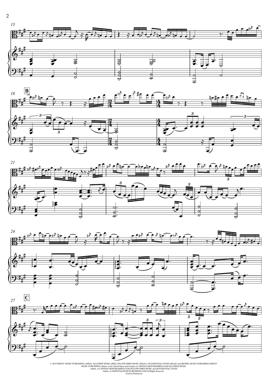 Goodness Of God Viola scores gallery preview page 2