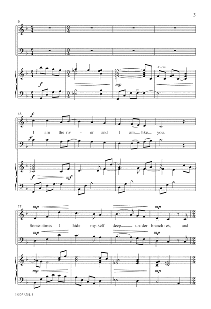 I Am the River 4-Part scores gallery preview page 4
