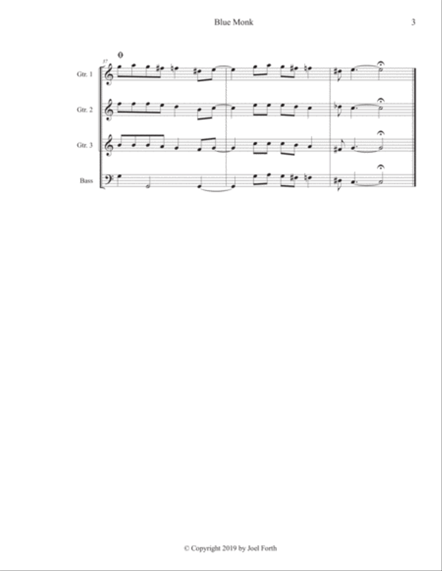 Blue Monk Small Ensemble scores gallery preview page 3