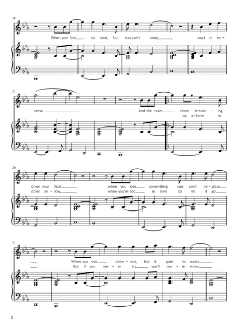 Fix You Voice scores gallery preview page 2