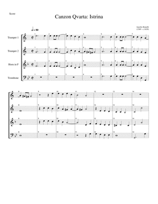 Brass Quartet Istrinia - Aurelio Bonelli (1569 - c.1630)