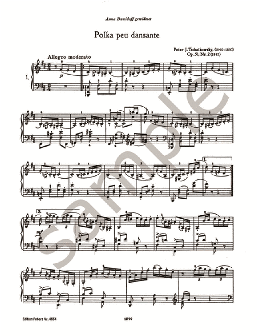 Selected Piano Works -- 14 Pieces from Opp. 51, 72