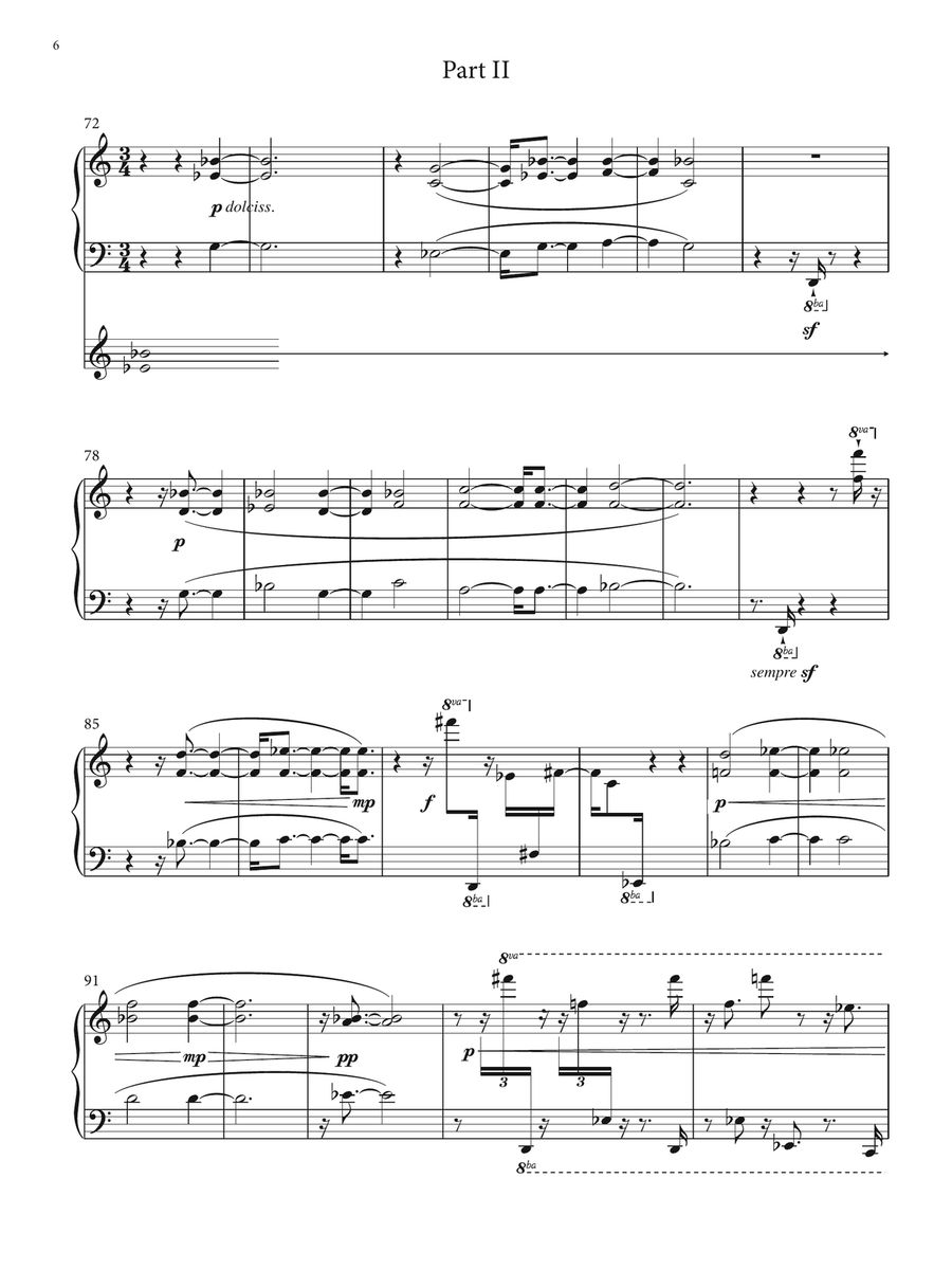 Drones And Piano Piano Solo scores gallery preview page 6