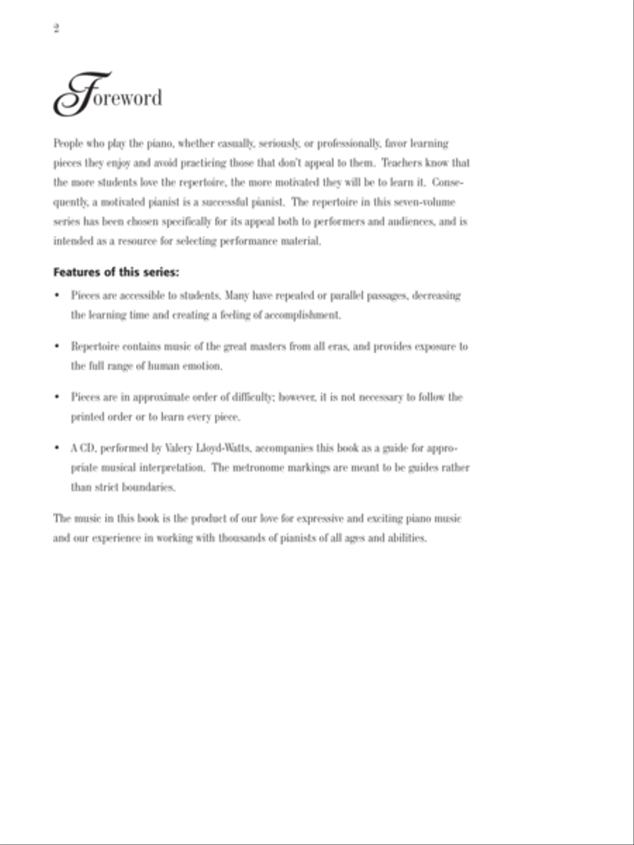 Mastering the Piano, Book 6 Piano Solo scores gallery preview page 2