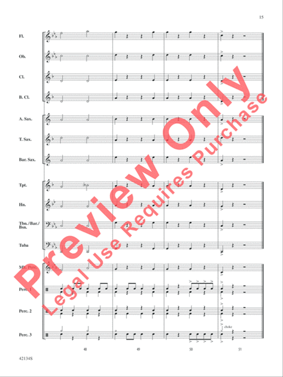 Warp Speed Concert Band scores gallery preview page 15