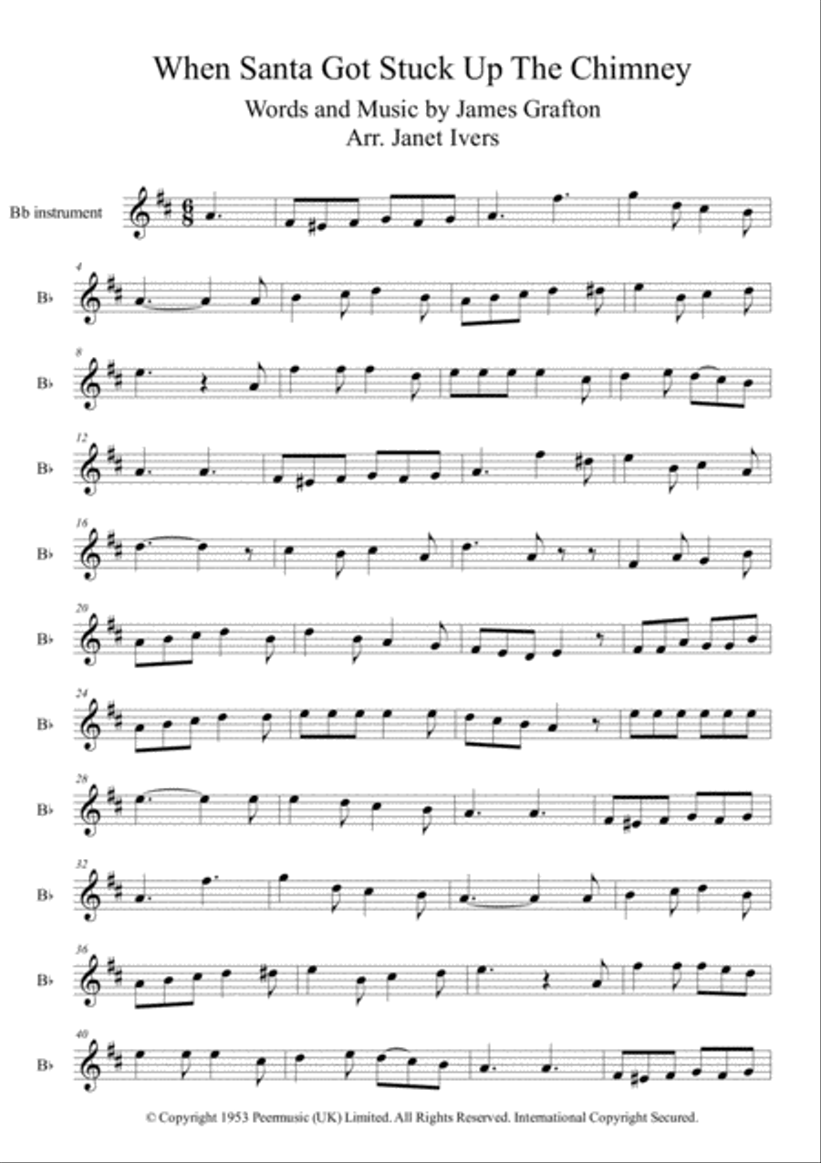 When Santa Got Stuck Up The Chimney Large Ensemble scores gallery preview page 5