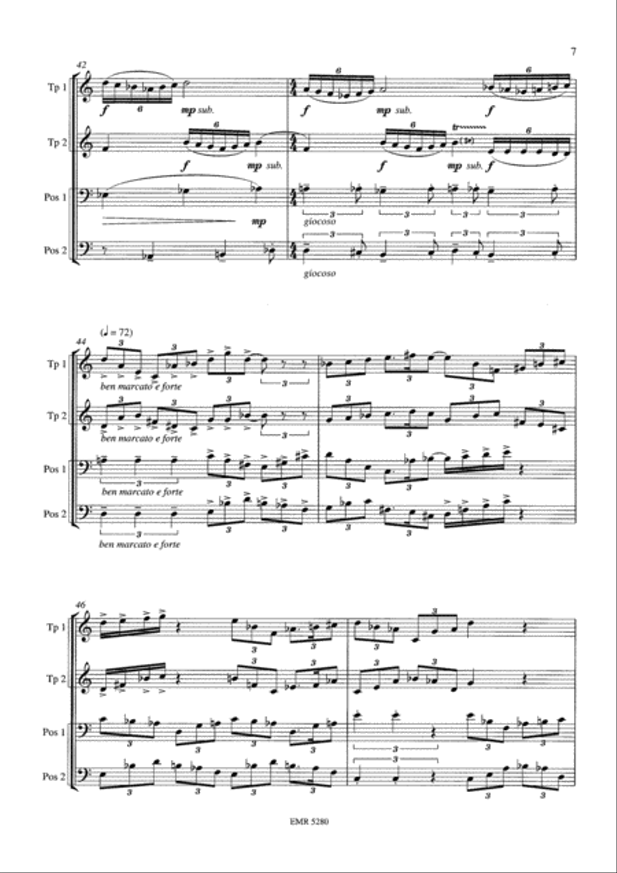 Diptychon Brass Ensemble scores gallery preview page 7