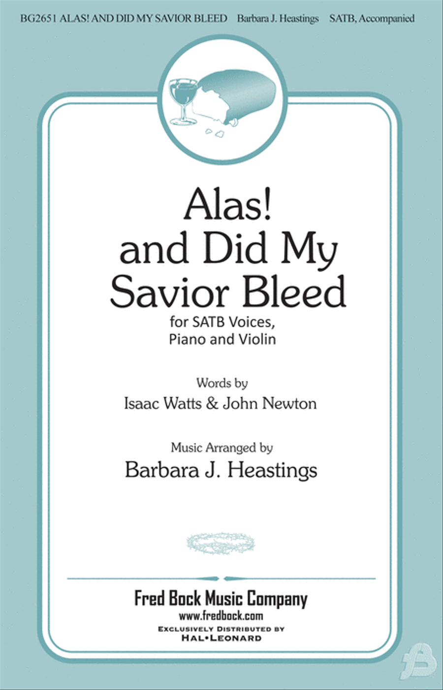 Alas and Did My Savior Bleed 4-Part scores gallery preview page 1