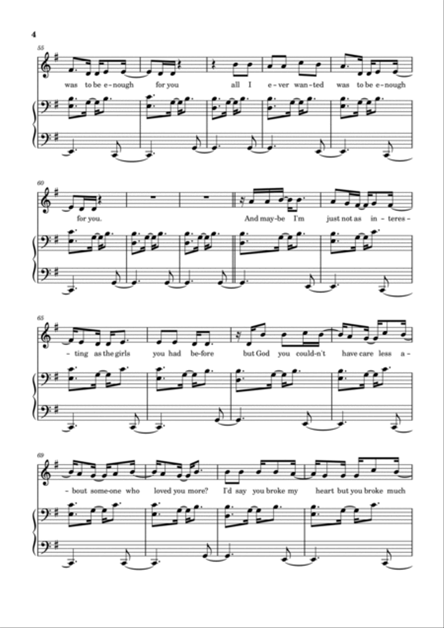 Enough For You Voice scores gallery preview page 4