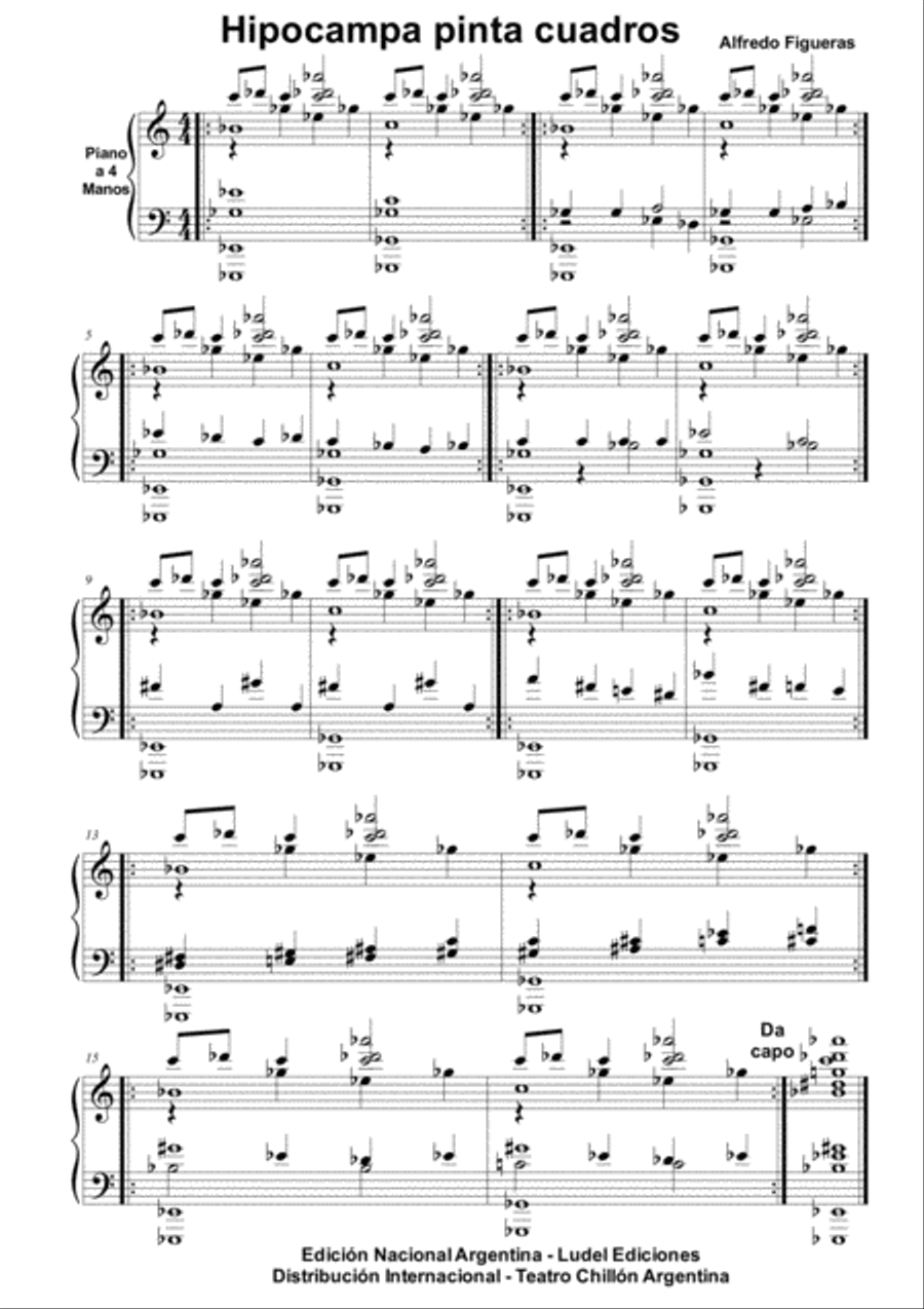 19 Cuises Dachshund Partituras Piano a 4 Manos Alfredo Figueras Easy Piano scores gallery preview page 3