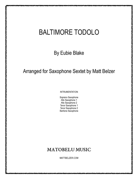Baltimore Todolo for saxophone sextet image number null