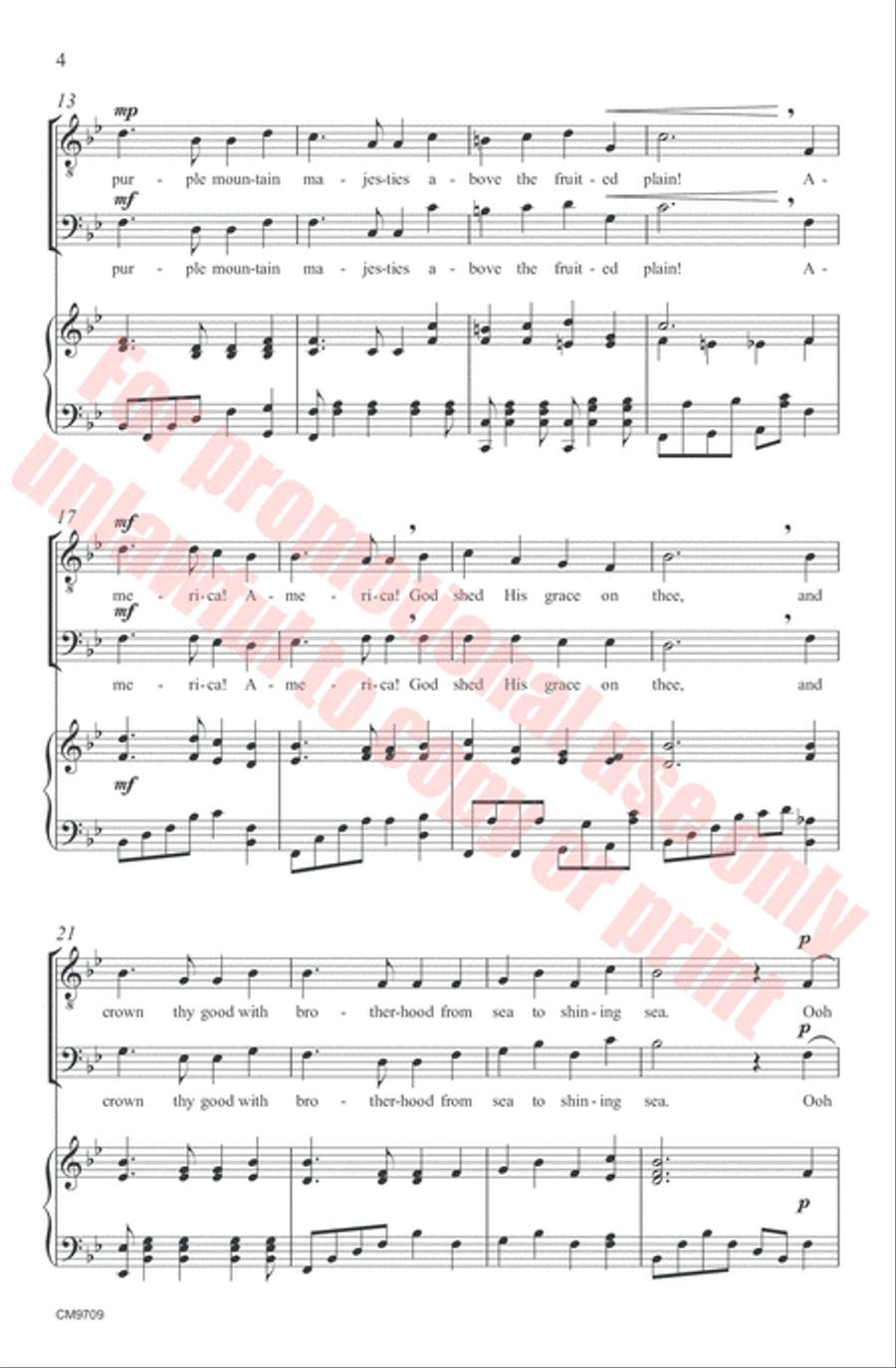 America, the Beautiful TB scores gallery preview page 4
