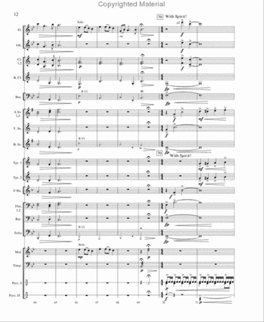Flight From the Hills Concert Band scores gallery preview page 11