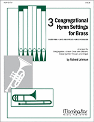 Book cover for Three Congregational Hymn Settings for Brass