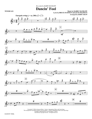 Dancin' Fool (arr. Kirby Shaw) - Bb Tenor Saxophone