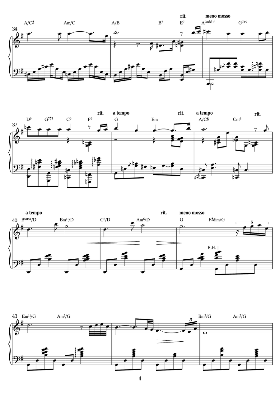 It Might As Well Be Spring (from 'State Fair') Piano Solo scores gallery preview page 4