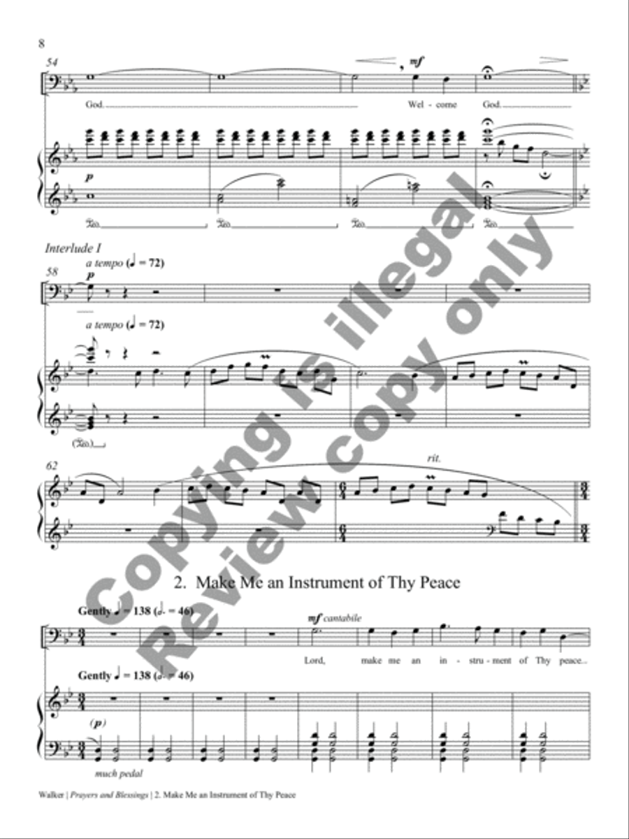 Prayers and Blessings Baritone Voice scores gallery preview page 16