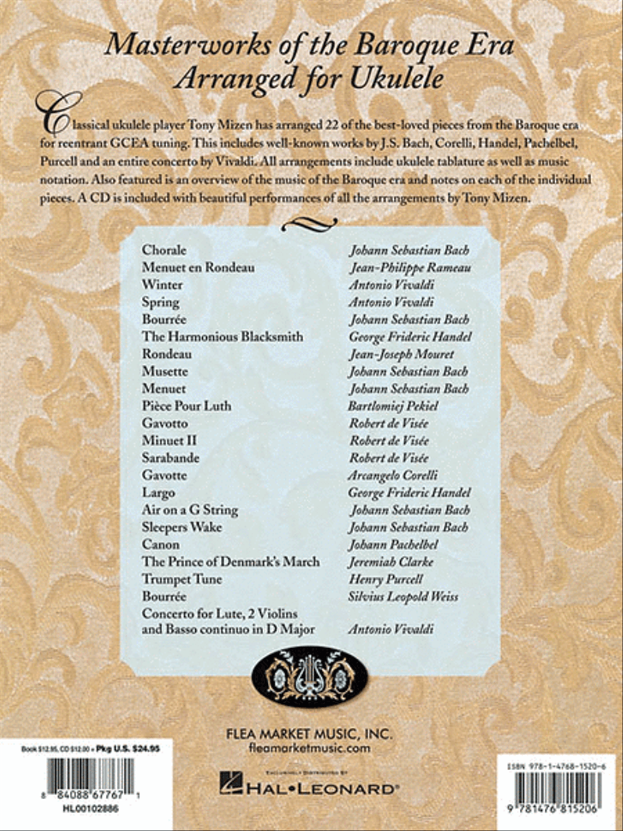 The Baroque Ukulele Guitar Tablature scores gallery preview page 2
