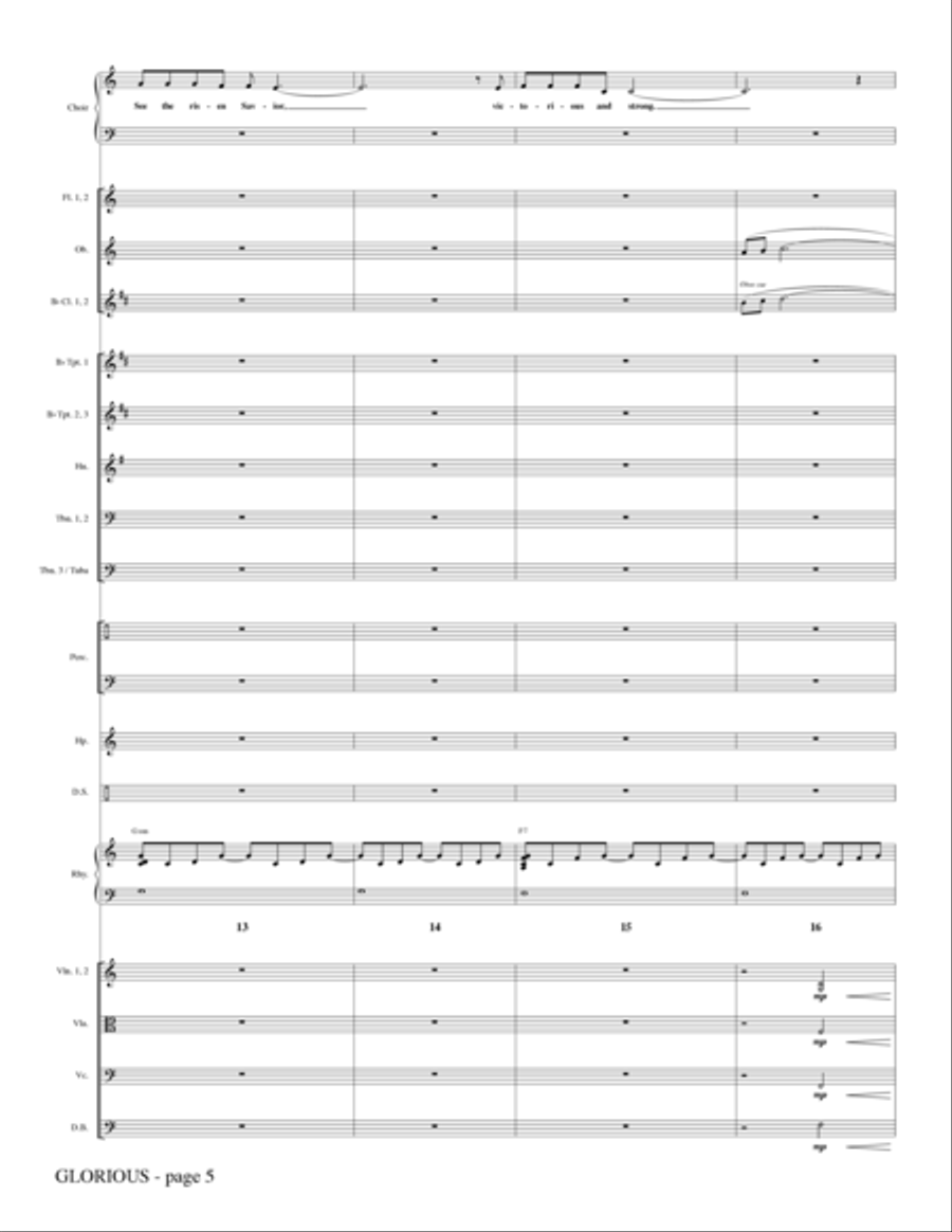 Glorious - Full Score Glorious - Full Score Choir scores gallery preview page 4
