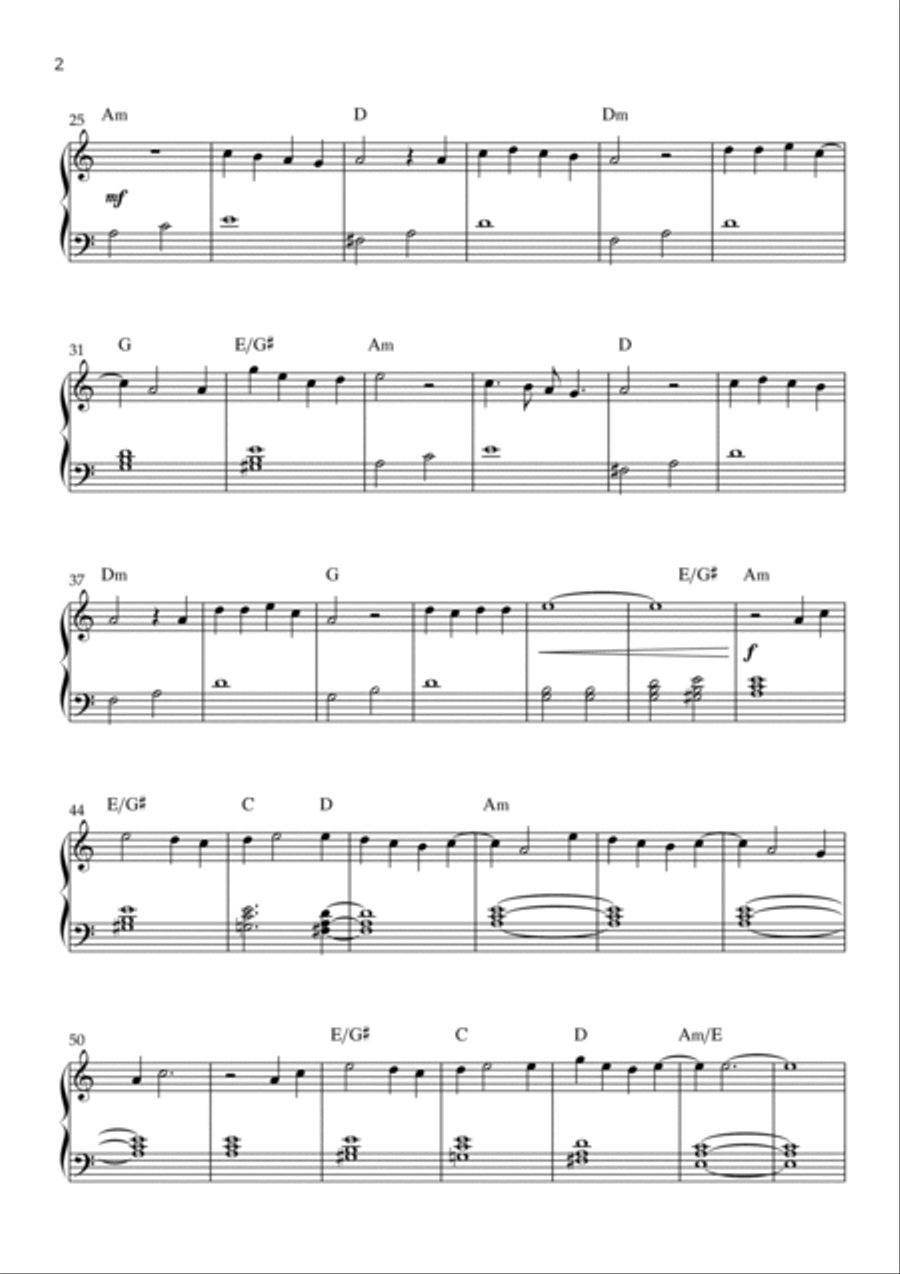 Toss A Coin To Your Witcher Easy Piano scores gallery preview page 2