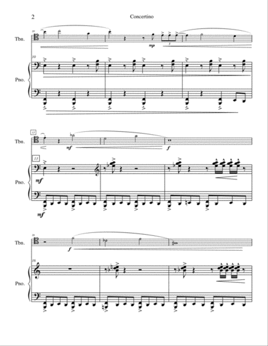 Concertino for Trombone and Piano