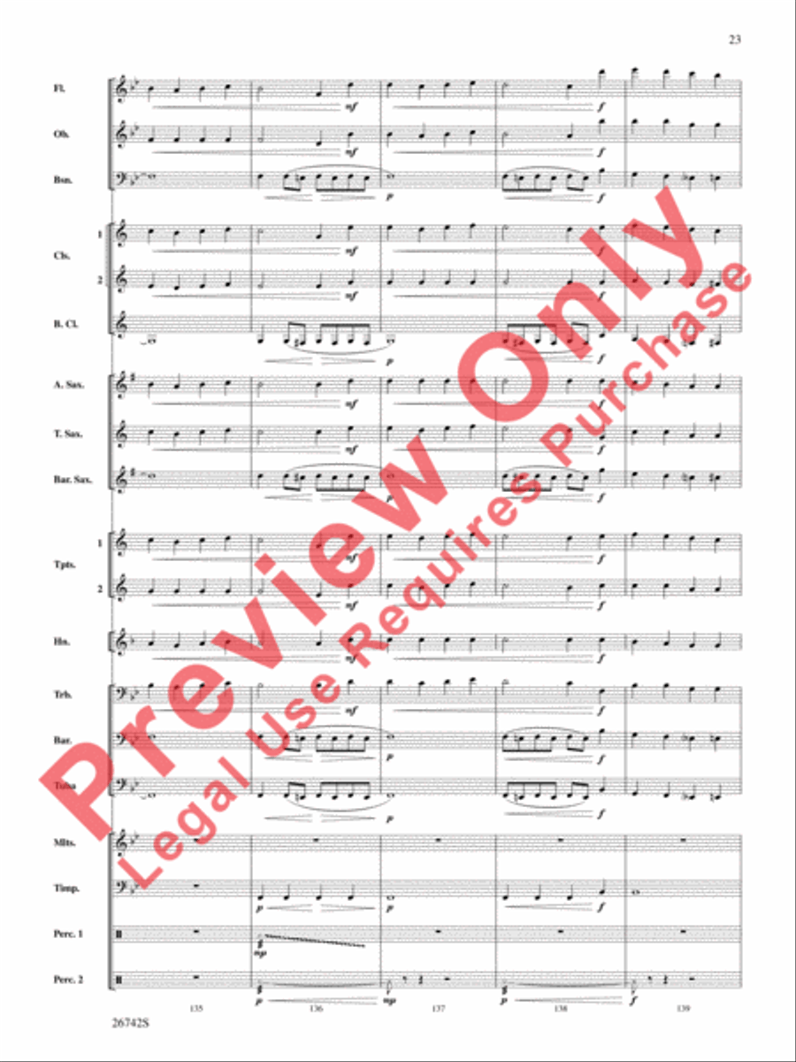 A Christmas Festival A Christmas Festival Concert Band scores gallery preview page 24
