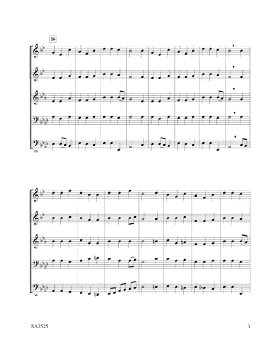 Immortal, Invisible Brass Quintet scores gallery preview page 3