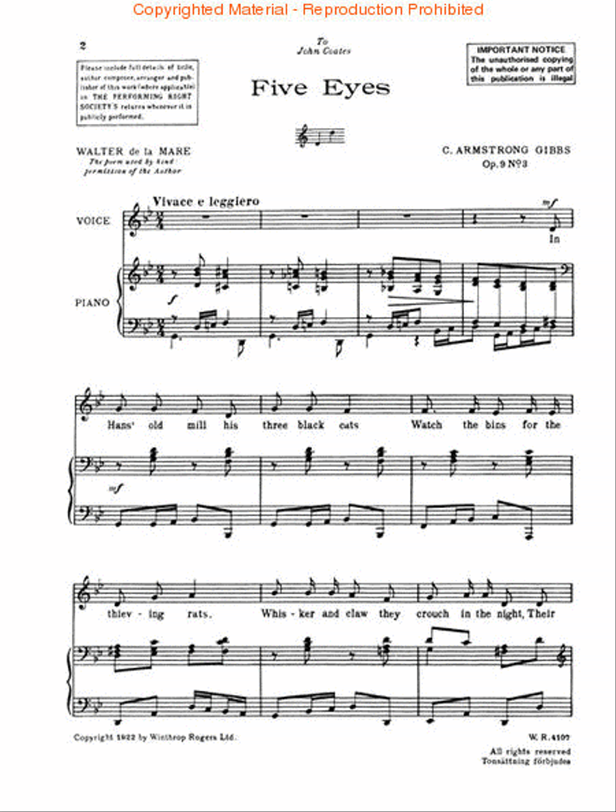 Five Eyes Five Eyes Medium Voice scores gallery preview page 2
