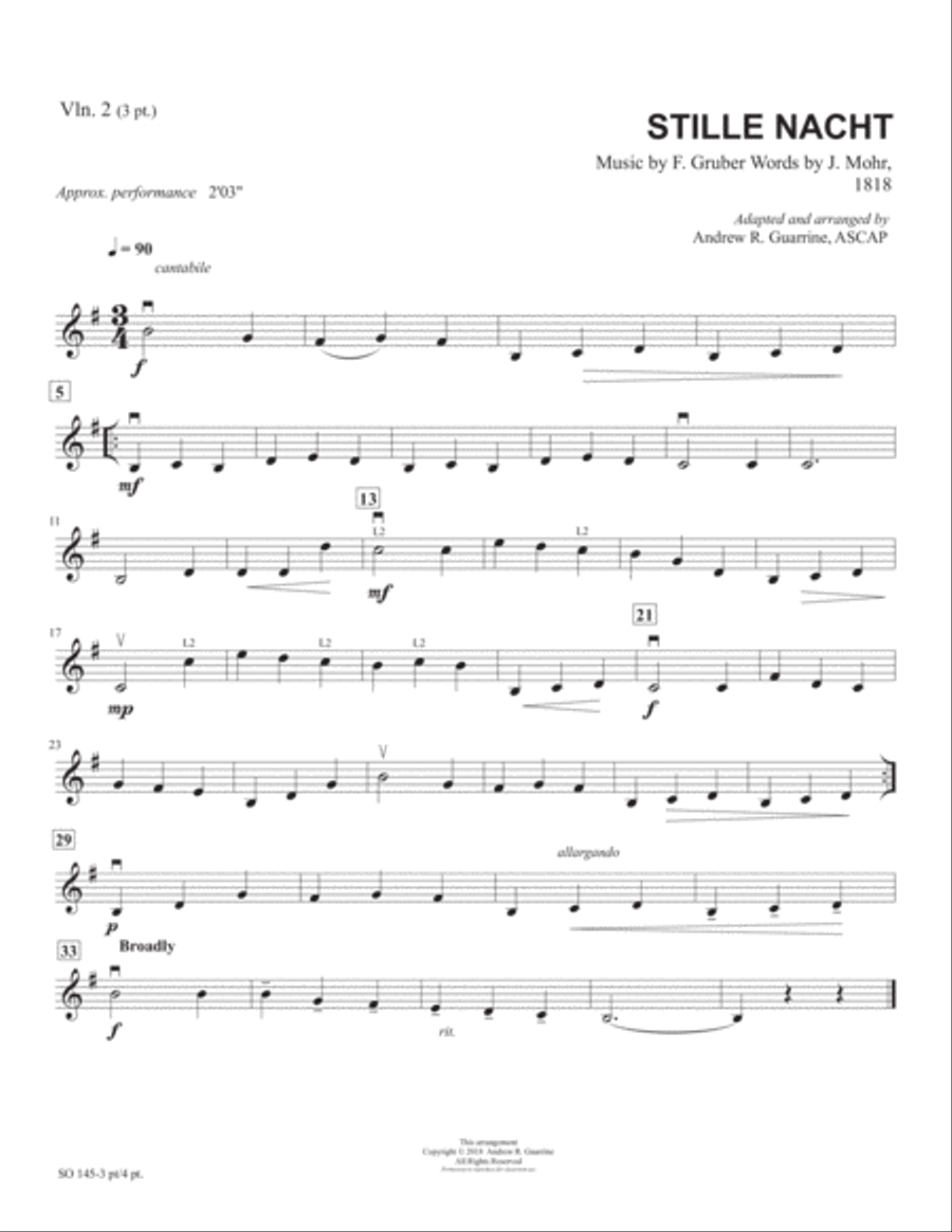 Stille Nacht String Orchestra scores gallery preview page 6