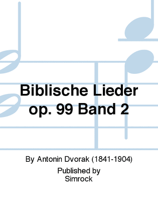 Book cover for Biblische Lieder op. 99 Band 2