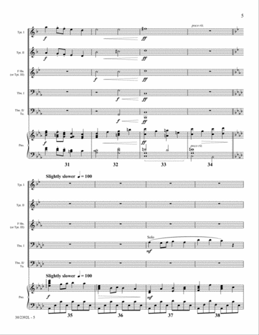 The Joy of Christmas Brass Ensemble scores gallery preview page 5