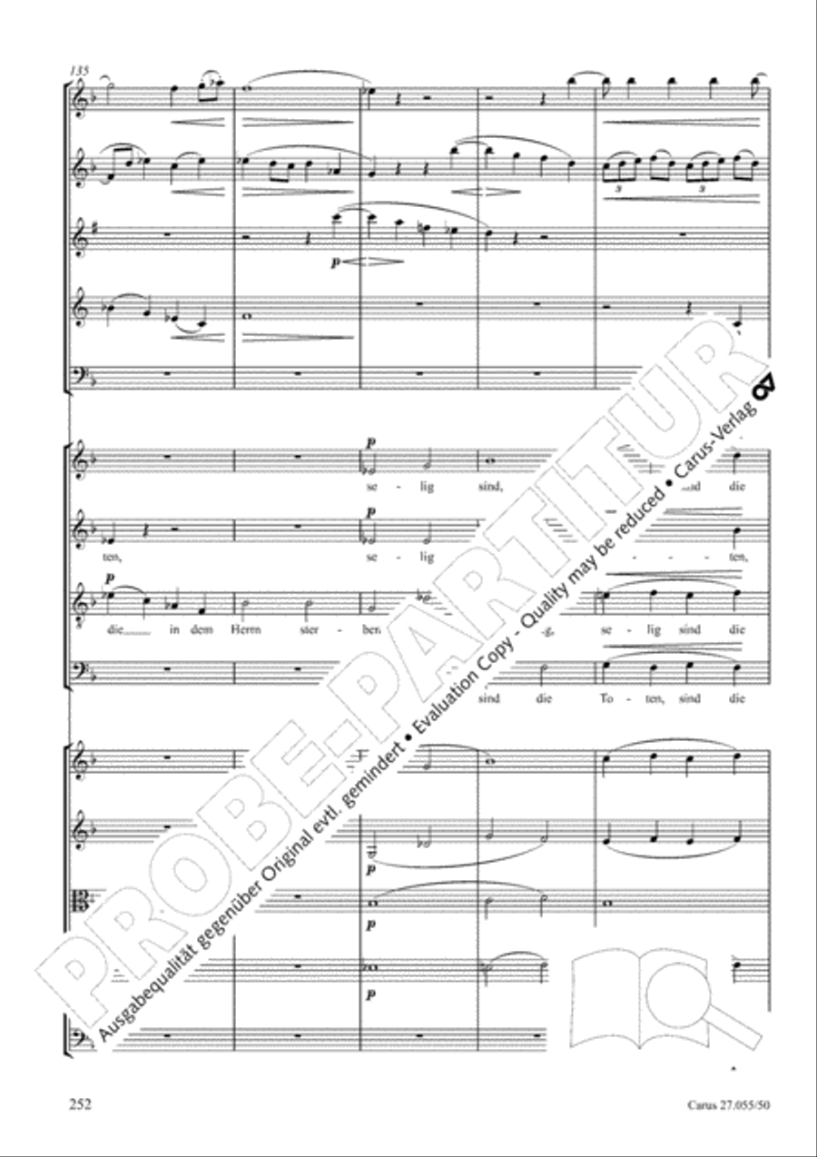 Ein Deutsches Requiem (German Requiem) 4-Part scores gallery preview page 259