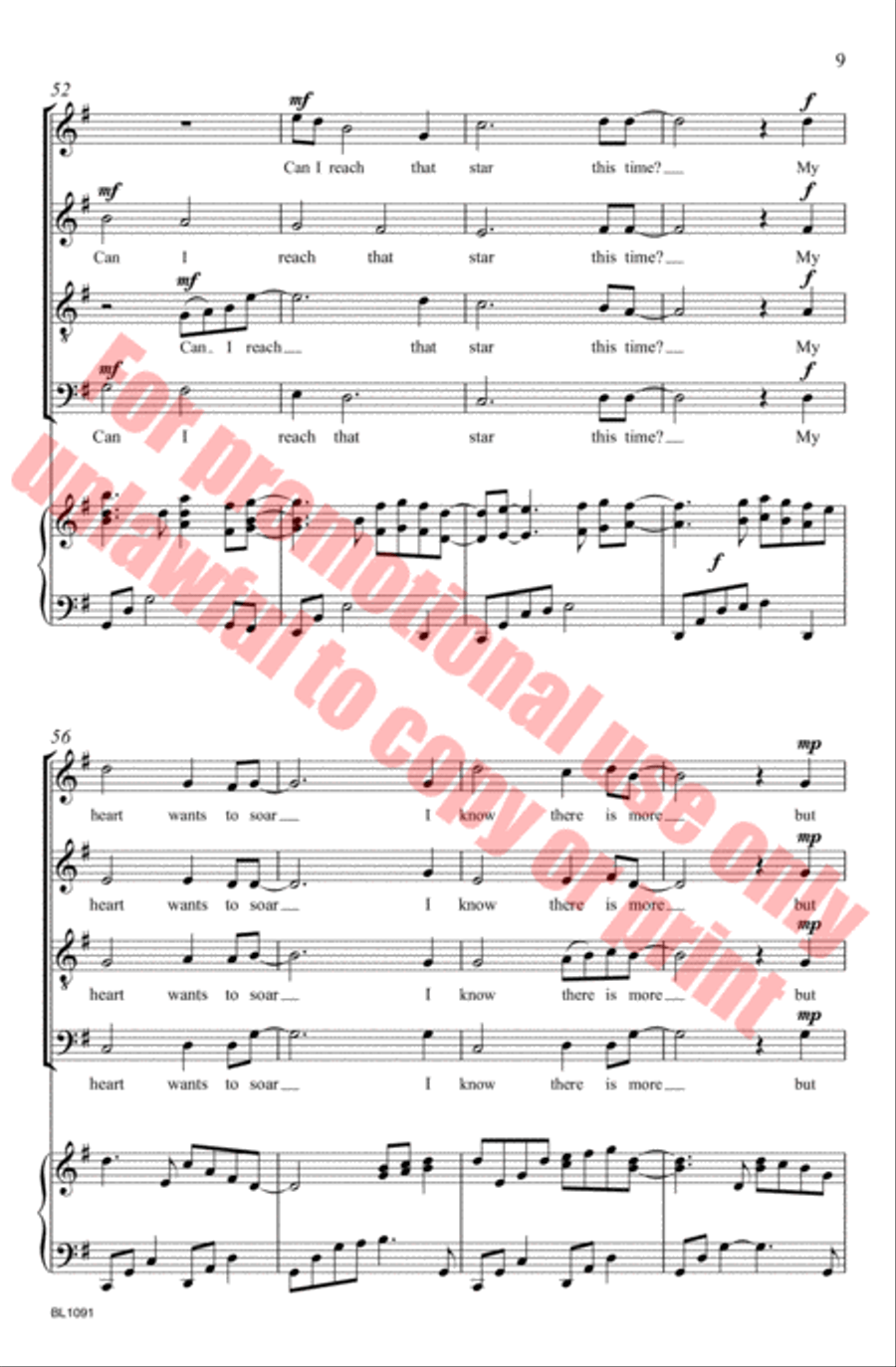 Can I Reach That Star? 4-Part scores gallery preview page 10