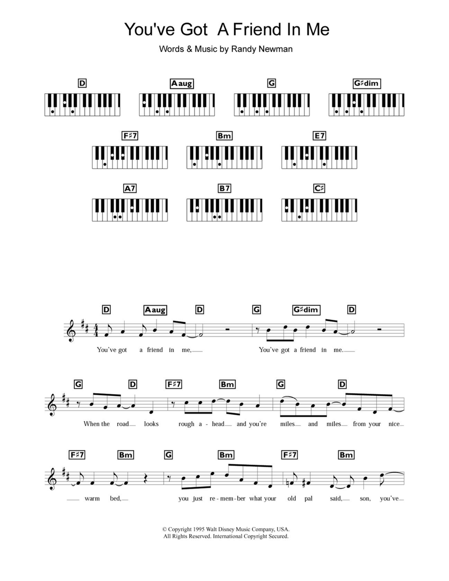 You ve Got A Friend In Me from Toy Story by Randy Newman Piano