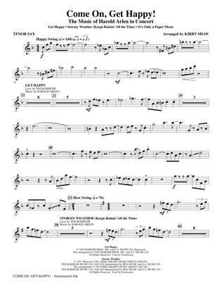 Come On, Get Happy! The Music Of Harold Arlen In Concert (Medley) - Tenor Sax