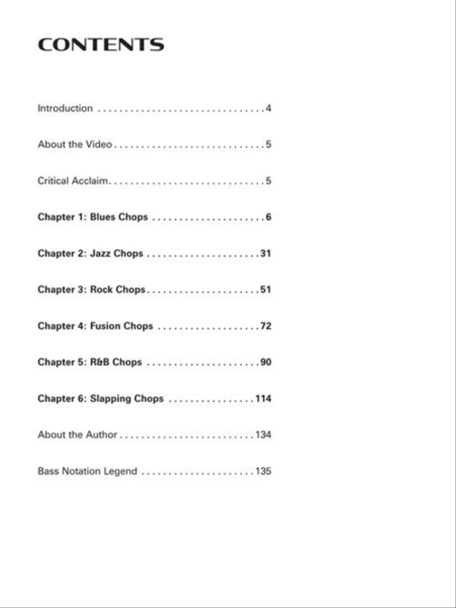Bass Chops Bass Guitar Tablature scores gallery preview page 3
