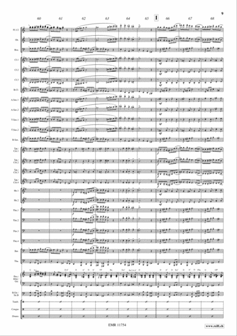 Gospel Joy Concert Band scores gallery preview page 10