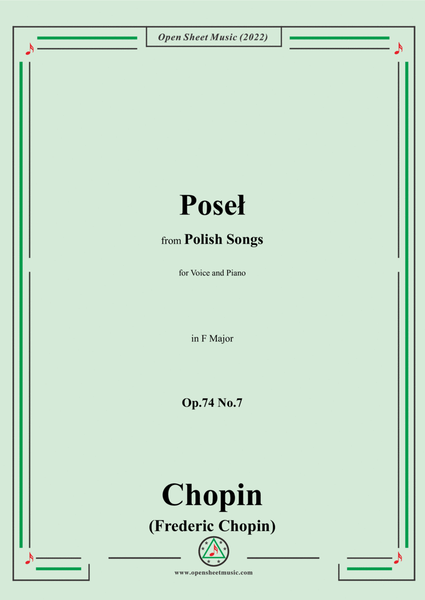 Chopin-Poseł(Der Bote),in F Major,Op.74 No.7,from Polish Songs,for Voice and Piano