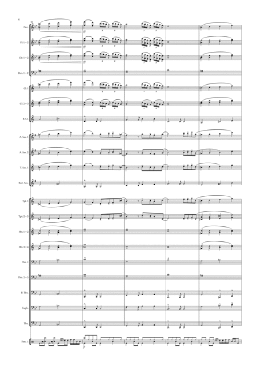 Kill Bill Kill Bill Concert Band scores gallery preview page 4