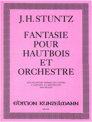 Book cover for Fantasia for oboe and orchestra on themes by Bellini