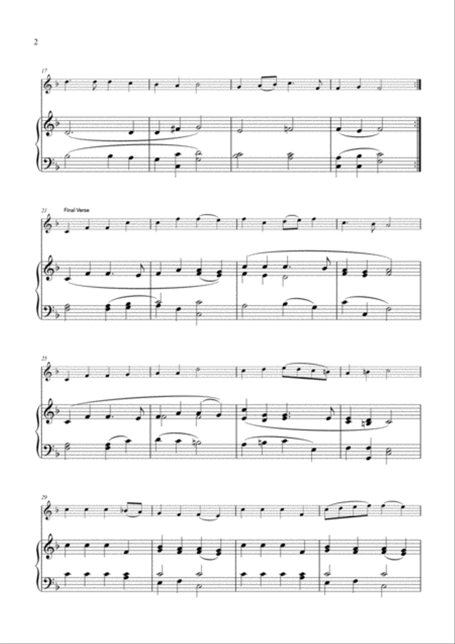 Three Christmas Carols for Violin Violin Solo scores gallery preview page 2