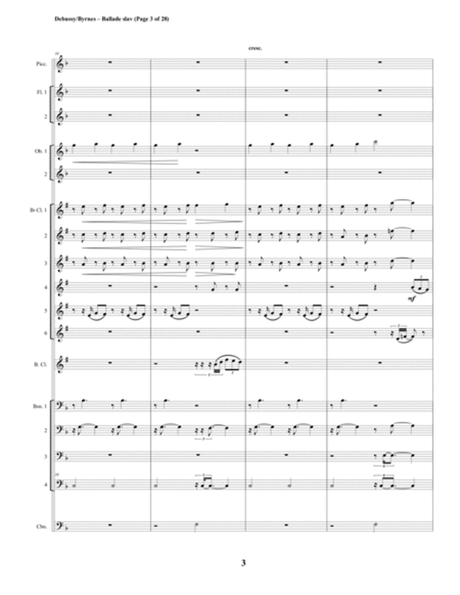Debussy - Ballade slav (Woodwind Choir) image number null
