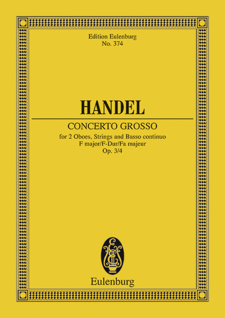 Concerto Grosso in F Major Op. 3, No. 4