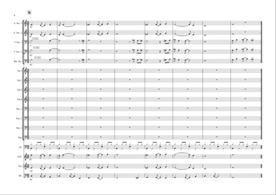 Leaving For Home Leaving For Home Jazz Ensemble scores gallery preview page 4
