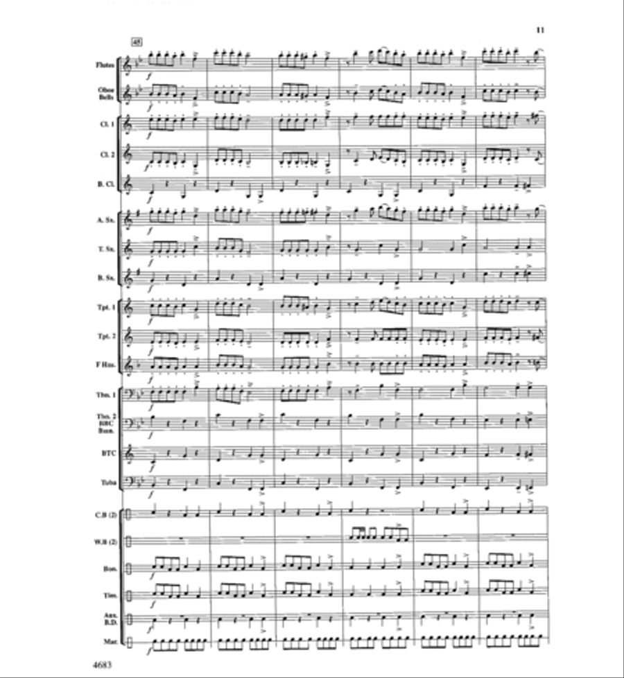 When the Koalas Do the Conga With the Kangaroos Concert Band scores gallery preview page 10