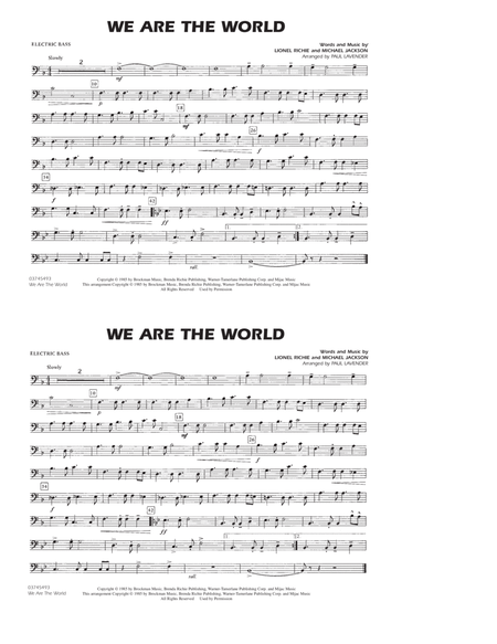 We Are The World - Electric Bass