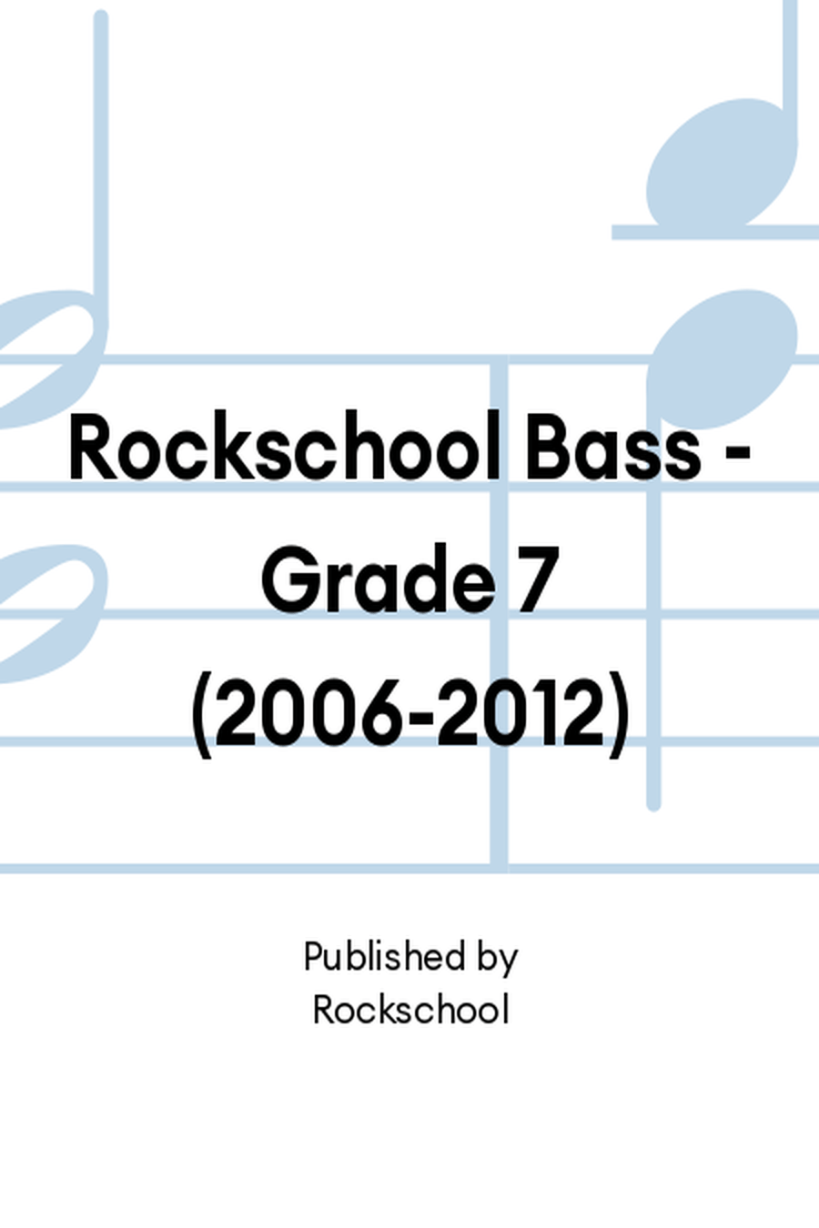 Rockschool Bass - Grade 7 (2006-2012) CD scores gallery preview page 1