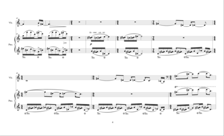 Lemurs are Afraid of Fossas for cello and piano Piano scores gallery preview page 6