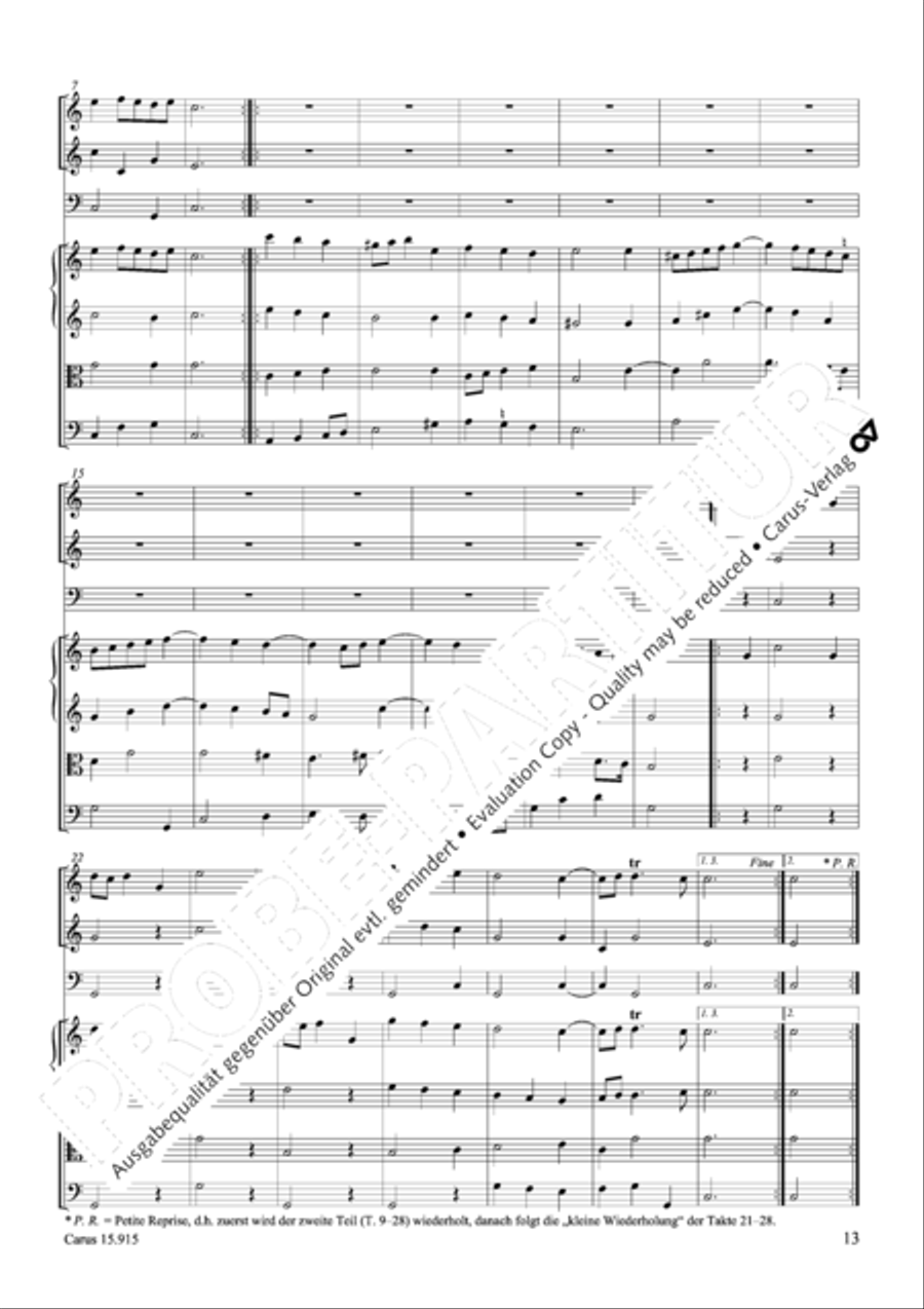 Suite in C minor Oboe scores gallery preview page 14